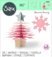 Sizzix Bigz Snowflake Christmas Tree die #662869 Retail $22.99 Cuts Fabric!!