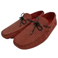 在飛比找momo購物網優惠-【TOD’S】聯名FERRARI麂皮綁帶手工豆豆鞋(紅XRM