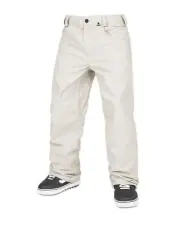 Volcom 5-Pocket Men's Snow Pants, Stone, Medium