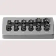 Grey Pneumatic 9706U 1/4" Surface Drive 6 Piece Standard Universal Socket Set