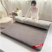 YXCMD Mattress Pad Japanese Tatami Mattress, Thick Soft Quilted Fitted Mattress Whole Cotton Filling Futon Mattress for Guest Sleeping Pad, Home Floor Mat, Bed Mattress(B,Full(150x200cm))