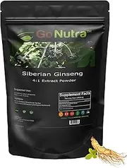 Siberian Ginseng Powder 4:1 Extract 4X Times Stronger Non-GMO 1lb (16 oz)