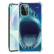 (Great White Jaw)ShockProof TPU phone case cover(Clear)for Oneplus Nord N10 5G