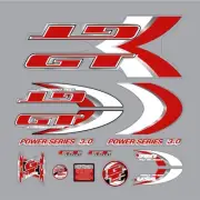 GT - 1999 Power Series 3.0 decal set - for black frame - Old school bmx