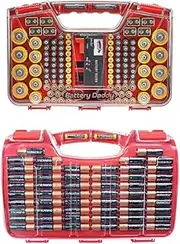 Battery Daddy Smart storage system AS SEEN ON TV Organize,Store 174 Battery,Storage Box,Tester,Secure heavy-duty latch,Portable with a sturdy carry handle,home, office, boat, RV, or workshop