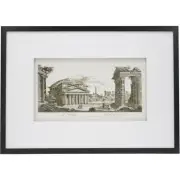 A&B Home SM78459 Smithsonian Wall Accent Black and Beige and Black