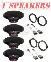 Rockford Fosgate 3-Way 6.5 inch Front & Rear Speaker for Honda Insight 2010-2014 (for: Honda)