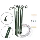 5*pcs model railway lights lattice mast light track H0 light layout model making