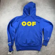 NWT Champion ED RUSCHA OOF Small Men’s Royal Blue Hoodie 2023 MOMA Reverse Weave