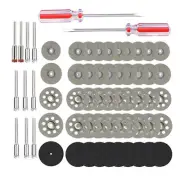 62PCS Diamond Cutting Wheel Cut Off Disc Set For Dremel Rotary Tool Die Grinder