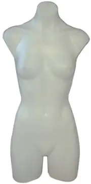 Manequin Mannequin Manikin Torso Form Plastic #PS-P907W