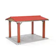 Bruder Licensed 1:16 Scale Bworld Vehicle Shelter Easily Dismantled For Convenience