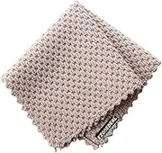EZONEDEAL 1Pc Kitchen Anti Grease Wiping Rags Efficient Super Absorbent Microfiber Cleaning Cloth Home Washing Drying Dish Rags for Cleaning Rags, Microfiber Kitchen Towels Cleaning Cloths (Brown)