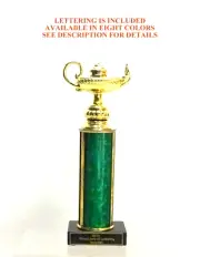 LAMP OF LEARNING SCHOLASTIC TROPHY ACADEMIC AWARD LAMP OF KNOWLEDGE
