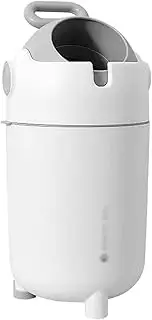 Diaper Trash can Household Large-Capacity Round Bucket Silent Opening and Closing Bathroom Creative Handle Paper Basket Bucket