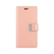 Goospery Rich Diary for iPhone 16 Pro Max - Rose Gold