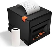 Morelian 80mm USB Receipt Printer POS Printer with Auto Cutter Desktop Direct Thermal Printing Compatible with Support ESC/POS for Shipping Business Restaurant Kitchen Supermarket Home Retail Store