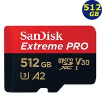 在飛比找蝦皮商城優惠-SanDisk 512GB 512G microSD Ext