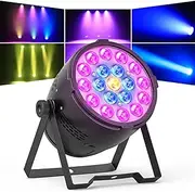 250W RGBW Par Light - 19 * 15W LED Stage Lights with DMX512 & Sound Activated Control, Adjustable Focus, for DJ Live Show Stage Performances Wedding Event 1pcs