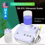 Dental Ultrasonic Scaler 2 Bottles w/ LED Handpiece for EMS Cavitron Woodpecker