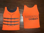 Jefferson's Ocean bourbon Life Vest Beer Koozie/cooler- New!