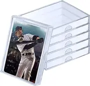 Clear Deck Case, Card Organizer Compatible with MTG TCG Plastic Playing Card Case Trading Card Collection Card Box Holder for Game Cards Storage (6 Pieces)