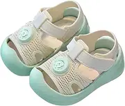 [Generic] Boys And Girls Sandals Spring Summer And Autumn Toddler Shoes Children's Baby Sandals Non Slip Baby Shoes Soft Sole Breathable Closed Toe Casual Sandals Toddler Boys Sandals 6