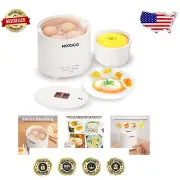 Versatile Mini Egg Maker - Automatic Shut-off & Alarm for Hassle-Free Cooking