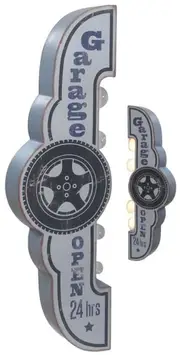 Man Cave Garage Open 24 Hours Retro Shop Open Off The Wall Tin Sign
