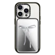 PowerThru Power Bank Mirror Slim Power Bank MagSafe Compatible Chrome Ribbon