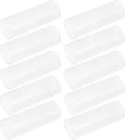 iplusmile 10Pcs Battery Protective Sleeve Battery Tube Adapter High Temperature Resistant Insulation for LED Flashlight Fireproof Battery Holder Circuit Prevention