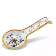 DERUTA RICCO ITALY, LUXURY HANDPAINTED SPOON REST, NEW
