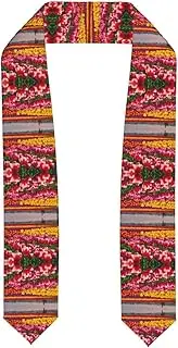 [EdWal] Colorful Tulips print Graduation Stole and Sash Class for Unisex Adult Honor Stole Honor Stole of 2025