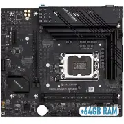 Motherboard Micro-Atx B760M DDR4 Core i9 CPU 12-13 Gen 64GB RAM Gaming Pcie - PC