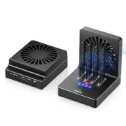 FIDECO M.2 NVMe Cloner Dock, 4-Bay NVMe Cloner Duplicator with Foldable Cooli...