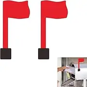 Easy-Install Mailbox Flag Replacement Kit Upgrade Your Mailbox with a Red Flag,Fits All Mailboxes,Wall Mount Mailbox Flag,Mailbox Flag Replacement (2)
