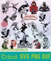 SPIDERMAN MARVEL SVG, DESIGNS BUNDLE, CUT FILES, SVG for Cricut