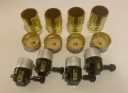 4 Hi/Lo/Off Dimmer Switch Socket E26 Incandescent Lamp Holders Twist Knob WA-211