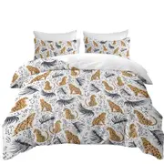 Cheetah Drawings Pattern Quilt Cover