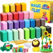 Air Dry Clay 27 Colors, DIY Modeling Clay Kit with Tools, Gifts for Kids Ages 3-
