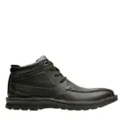 NEW CLARKS VANEK RISE BLACK OILY LEATHER ANKLE CUSHION PLUS LACE UP BOOTS 28417