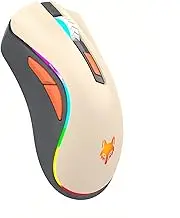 Lancoon Wireless Mouse with Dual-Mode Colorful Light 3 Adjustable DPI 2.4G Wireless Quiet Click Rechargeable Side Buttons for Gaming Computer Laptop Working Office