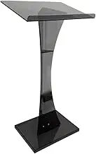 ASSYA Acrylic Podium Stand, Modern Portable Hotel Reception Desk, Floor-Standing Speech Stand for Churches, Conferences, Speeches, Classrooms