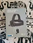 Genuine GoPro Head Strap + QuickClip for All GoPro Hero 12 11 10 9 8 7 6 5 black