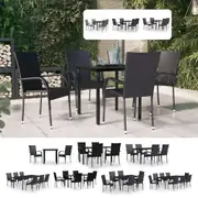 Outdoor Dining Set with Cushions Multi Colours/Sizes 3/5/7/9 Piece vidaXL