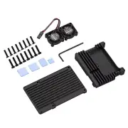 Metal Armor Case Shell Box W/ Dual Fan Heatsink For Raspberry Pi 4 Model B 4B M