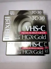 Maxwell VHS-CTC-30 HGX Gold Premium High Grade Video Tapes Sealed 5 ct.