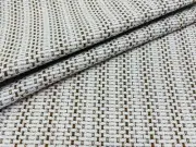 Pierre Frey Moorea Coco Off White Brown Indoor Outdoor Tweed Upholstery Fabric