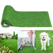 "GOTGELIF Realistic Artificial Grass Mat, 1"" Grass Rug with PRT Backing Without Debris, Pet Friendly Decorative Lawn Land"