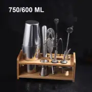 Stainless Steel Cocktail Shaker Mixer Wine Martini Boston Shaker for Bartender D